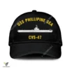 Uss Phillipine Sea Cvs-47 Classic Baseball Cap Gift For Navy Veteran, Custom Print/embroidered Us Navy Ships Classic Cap