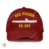 Uss Picuda Ss-382 Classic Baseball Cap Gift For Navy Veteran, Custom Print/embroidered Us Navy Ships Classic Cap