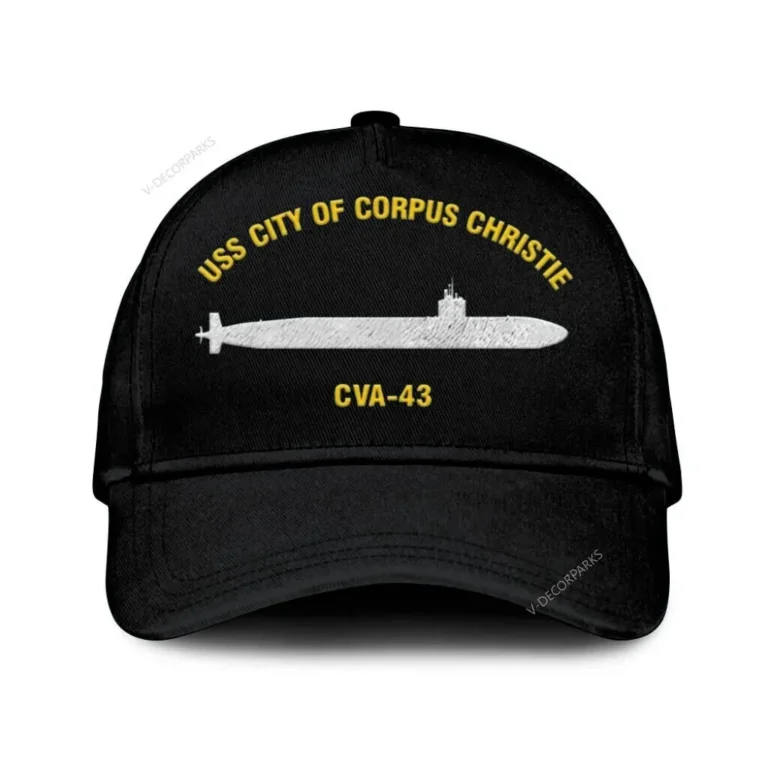 Uss City Of Corpus Christie Ssn-705 Classic Cap, Custom Print/embroidered Us Navy Ships Classic Baseball Cap, Gift For Navy Veteran