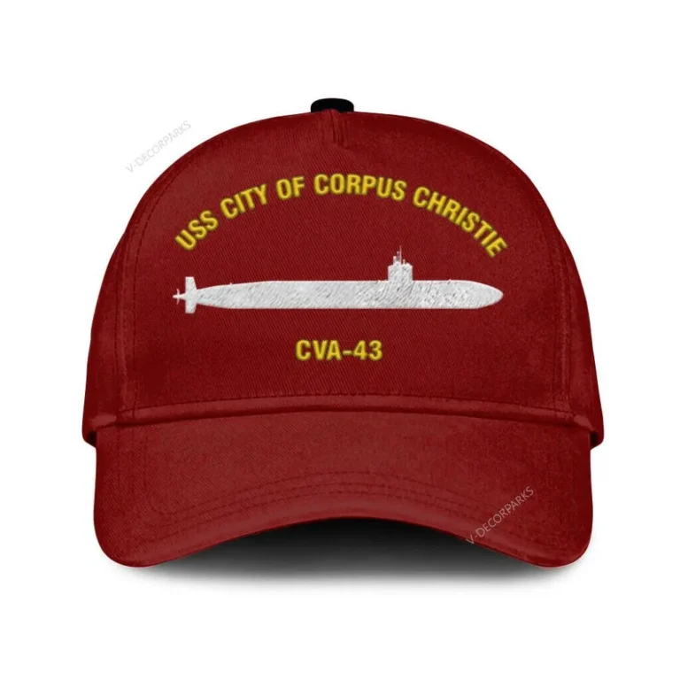 Uss City Of Corpus Christie Ssn-705 Classic Cap, Custom Print/embroidered Us Navy Ships Classic Baseball Cap, Gift For Navy Veteran