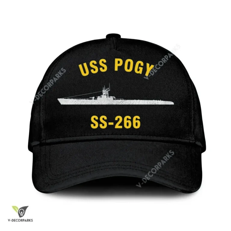 Uss Pogy Ss 266 Classic Baseball Cap Gift For Navy Veteran, Custom Print/embroidered Us Navy Ships Classic Cap
