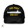 Uss Pogy Ssn-647 Classic Baseball Cap Gift For Navy Veteran, Custom Print/embroidered Us Navy Ships Classic Cap