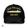 Uss Pollack Ssn-603 Classic Baseball Cap Gift For Navy Veteran, Custom Print/embroidered Us Navy Ships Classic Cap