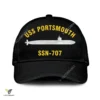 Uss Portsmouth Ssn-707 Classic Baseball Cap Gift For Navy Veteran, Custom Print/embroidered Us Navy Ships Classic Cap