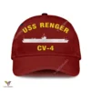 Uss Ranger Cv-4 Classic Baseball Cap Gift For Navy Veteran, Custom Print/embroidered Us Navy Ships Classic Cap