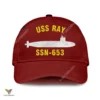 Uss Ray Ssn-653 V2 Classic Baseball Cap Gift For Navy Veteran, Custom Print/embroidered Us Navy Ships Classic Cap