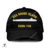 Uss Rhode Island Ssbn-740 V2 Classic Baseball Cap Gift For Navy Veteran, Custom Print/embroidered Us Navy Ships Classic Cap