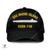 Uss Rhode Island Ssbn-740 Classic Baseball Cap Gift For Navy Veteran, Custom Print/embroidered Us Navy Ships Classic Cap