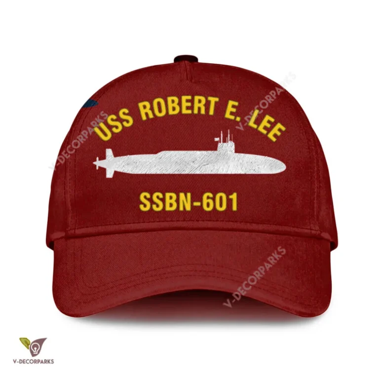 Uss Robert E. Lee Ssbn-601 Classic Baseball Cap Gift For Navy Veteran, Custom Print/embroidered Us Navy Ships Classic Cap