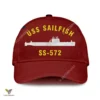 Uss Sailfish Ss 572 Classic Baseball Cap Gift For Navy Veteran, Custom Print/embroidered Us Navy Ships Classic Cap