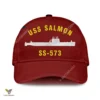 Uss Salmon Ss-573 Classic Baseball Cap Gift For Navy Veteran, Custom Print/embroidered Us Navy Ships Classic Cap