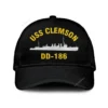 Uss Clemson Dd186 Classic Cap, Custom Print/embroidered Us Navy Ships Classic Baseball Cap, Gift For Navy Veteran