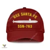 Uss Santa Fe Ssn 763 Classic Baseball Cap Gift For Navy Veteran, Custom Print/embroidered Us Navy Ships Classic Cap