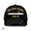Uss Savo Island Cve-78 Classic Baseball Cap Gift For Navy Veteran, Custom Print/embroidered Us Navy Ships Classic Cap