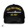 Uss Sea Robin Ss 407 Classic Baseball Cap Gift For Navy Veteran, Custom Print/embroidered Us Navy Ships Classic Cap