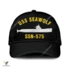 Uss Seawolf Ssn-575 Classic Baseball Cap Gift For Navy Veteran, Custom Print/embroidered Us Navy Ships Classic Cap