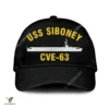 Uss Siboney Cve-112 Classic Baseball Cap Gift For Navy Veteran, Custom Print/embroidered Us Navy Ships Classic Cap