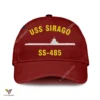 Uss Sirago Ss-485 Classic Baseball Cap Gift For Navy Veteran, Custom Print/embroidered Us Navy Ships Classic Cap