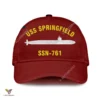 Uss Springfield Ssn-761 Classic Baseball Cap Gift For Navy Veteran, Custom Print/embroidered Us Navy Ships Classic Cap