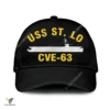 Uss St. Lo Cve-63 Classic Baseball Cap Gift For Navy Veteran, Custom Print/embroidered Us Navy Ships Classic Cap