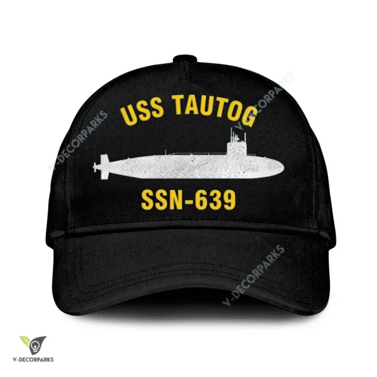 Uss Tautog Ssn-639 Classic Baseball Cap Gift For Navy Veteran, Custom Print/embroidered Us Navy Ships Classic Cap