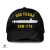 Uss Texas Ssn-775 Classic Baseball Cap Gift For Navy Veteran, Custom Print/embroidered Us Navy Ships Classic Cap