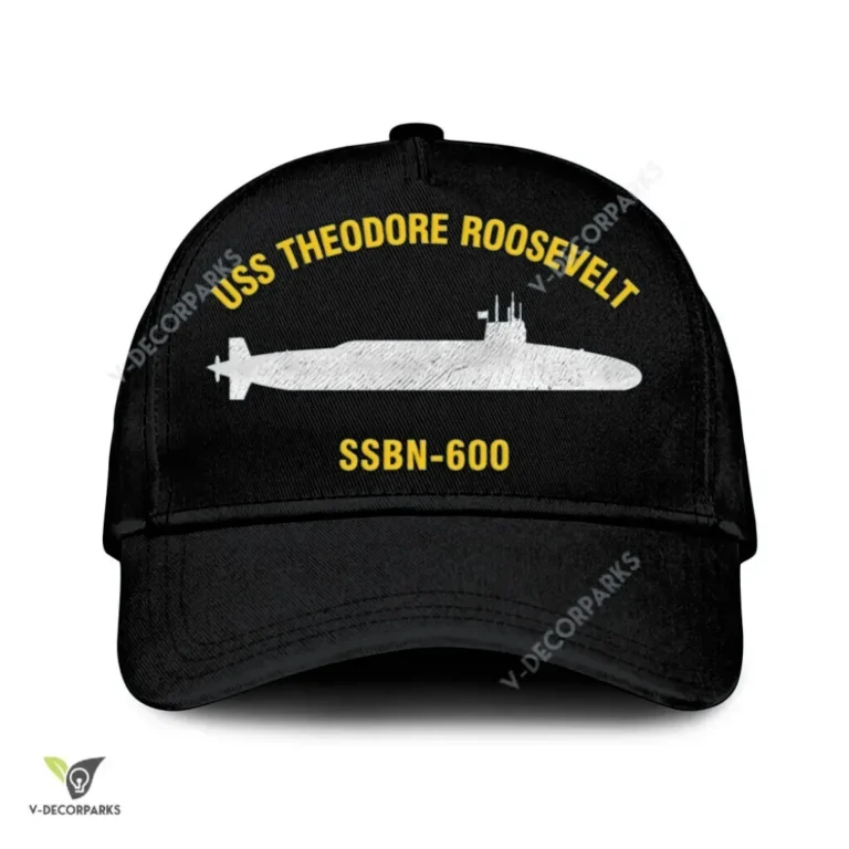 Uss Theodore Roosevelt Ssbn-600 Classic Baseball Cap Gift For Navy Veteran, Custom Print/embroidered Us Navy Ships Classic Cap