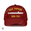Uss Topeka Ssn-754 Classic Baseball Cap Gift For Navy Veteran, Custom Print/embroidered Us Navy Ships Classic Cap