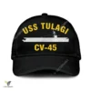 Uss Tulagi Cve-72 Classic Baseball Cap Gift For Navy Veteran, Custom Print/embroidered Us Navy Ships Classic Cap