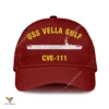 Uss Vella Gulf Cve-111 Classic Baseball Cap Gift For Navy Veteran, Custom Print/embroidered Us Navy Ships Classic Cap