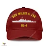 Uss Willis A. Lee L Classic Baseball Cap Gift For Navy Veteran, Custom Print/embroidered Us Navy Ships Classic Cap