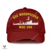 Uss Woodpecker Msc-209 Classic Baseball Cap Gift For Navy Veteran, Custom Print/embroidered Us Navy Ships Classic Cap