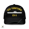 Uss Yorktown Cv-5 Classic Baseball Cap Gift For Navy Veteran, Custom Print/embroidered Us Navy Ships Classic Cap