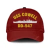 Uss Cowell Dd-547 Classic Cap, Custom Print/embroidered Us Navy Ships Classic Baseball Cap, Gift For Navy Veteran