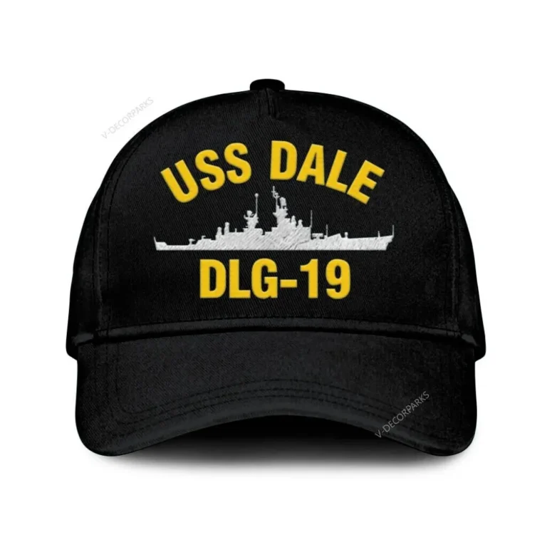 Uss Dale Dlg 19 Classic Cap, Custom Print/embroidered Us Navy Ships Classic Baseball Cap, Gift For Navy Veteran