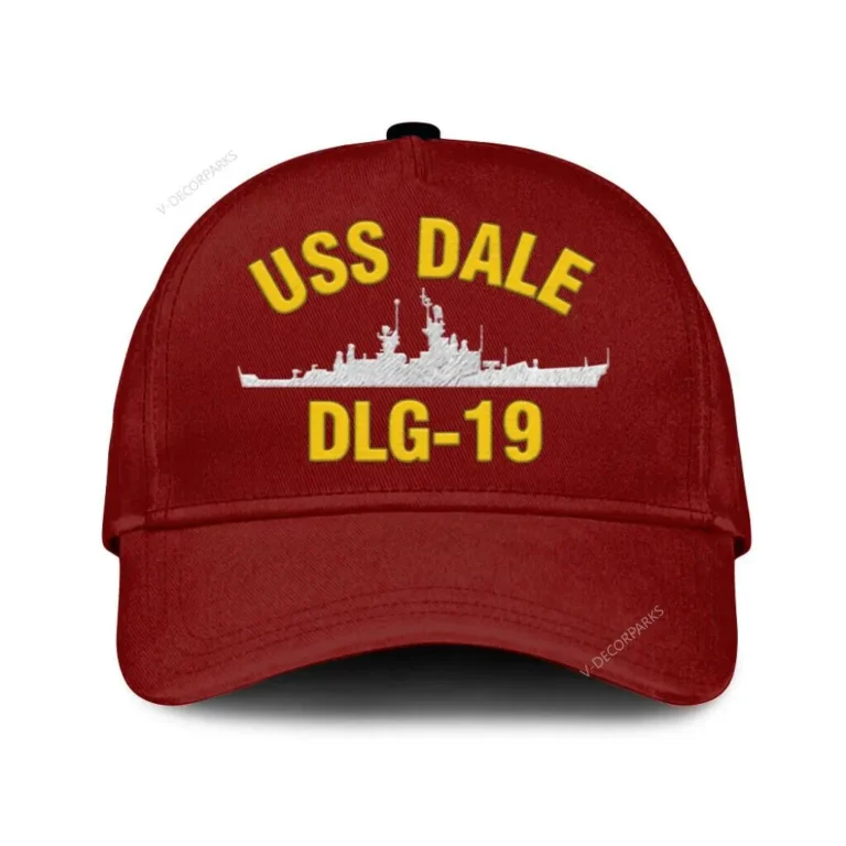 Uss Dale Dlg 19 Classic Cap, Custom Print/embroidered Us Navy Ships Classic Baseball Cap, Gift For Navy Veteran