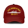 Uss David R Ray Dd-971 Classic Cap, Custom Print/embroidered Us Navy Ships Classic Baseball Cap, Gift For Navy Veteran
