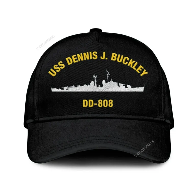 Uss Dennis J. Buckley (dd-808) Classic Cap, Custom Print/embroidered Us Navy Ships Classic Baseball Cap, Gift For Navy Veteran