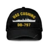 Uss Cushing Dd-797 Classic Cap, Custom Print/embroidered Us Navy Ships Classic Baseball Cap, Gift For Navy Veteran
