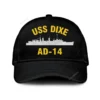 Uss Dixie Ad-14 Classic Cap, Custom Print/embroidered Us Navy Ships Classic Baseball Cap, Gift For Navy Veteran