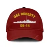 Uss Doherty De-14 Classic Cap, Custom Print/embroidered Us Navy Ships Classic Baseball Cap, Gift For Navy Veteran