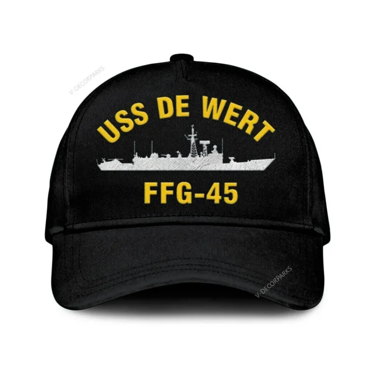 Uss De Wert Ffg-45 Classic Cap, Custom Print/embroidered Us Navy Ships Classic Baseball Cap, Gift For Navy Veteran