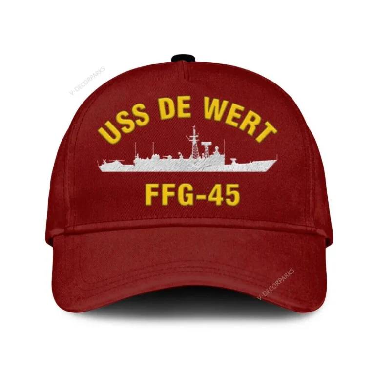 Uss De Wert Ffg-45 Classic Cap, Custom Print/embroidered Us Navy Ships Classic Baseball Cap, Gift For Navy Veteran