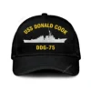 Uss Donald Cook Ddg-75 Classic Cap, Custom Print/embroidered Us Navy Ships Classic Baseball Cap, Gift For Navy Veteran