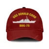 Uss Donald Cook Ddg-75 Classic Cap, Custom Print/embroidered Us Navy Ships Classic Baseball Cap, Gift For Navy Veteran