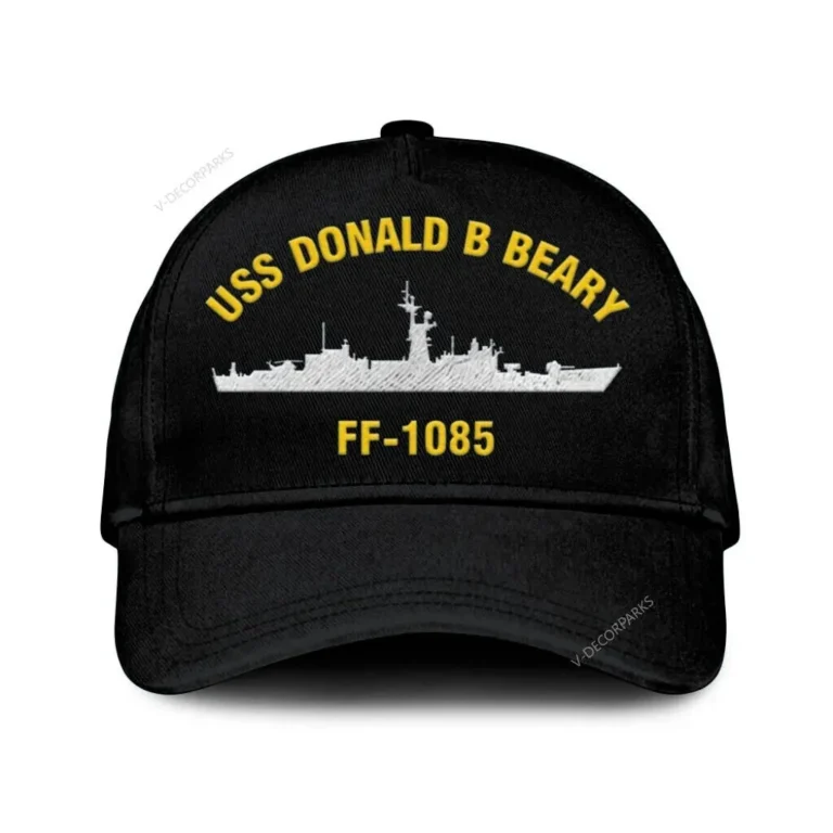 Uss Donald B Beary Ff-1085p Classic Cap, Custom Print/embroidered Us Navy Ships Classic Baseball Cap, Gift For Navy Veteran