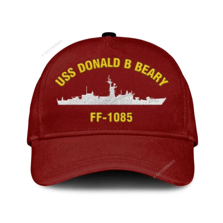 Uss Donald B Beary Ff-1085p Classic Cap, Custom Print/embroidered Us Navy Ships Classic Baseball Cap, Gift For Navy Veteran
