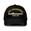 Uss Eisenhower Cvn 69 Classic Cap, Custom Print/embroidered Us Navy Ships Classic Baseball Cap, Gift For Navy Veteran