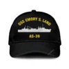 Uss Emory S. Land As-39 Classic Cap, Custom Print/embroidered Us Navy Ships Classic Baseball Cap, Gift For Navy Veteran