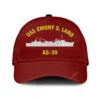 Uss Emory S. Land As-39 Classic Cap, Custom Print/embroidered Us Navy Ships Classic Baseball Cap, Gift For Navy Veteran